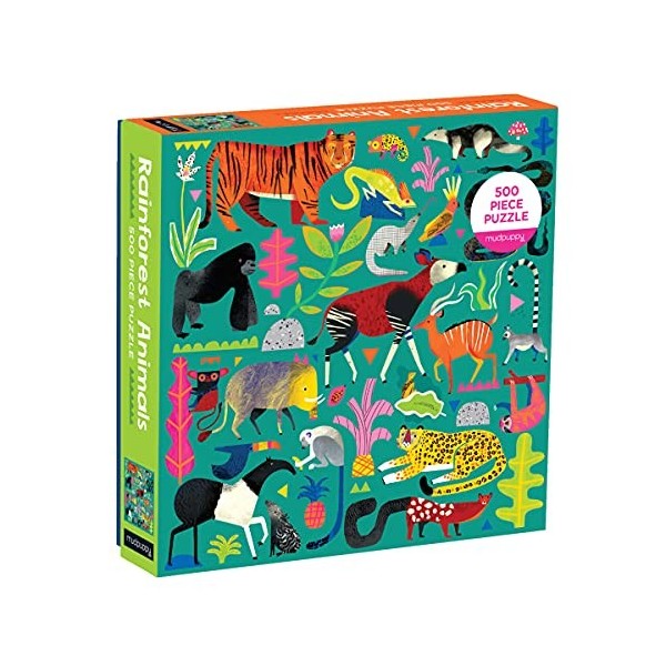 Rainforest Animals 500 Piece Family Puzzle