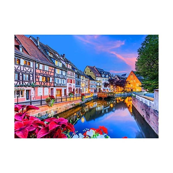 HUADADA Puzzle 1000 Pièces pour Adultes 1000 Pièces Jigsaw Puzzle Paysage Puzzle pour Adultes Toute la Famille-Cinque Terre D