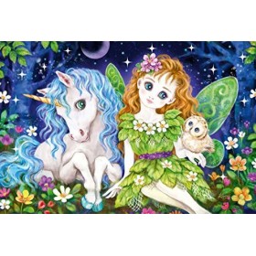 Schmidt Spiele- Meerjungfrau Princesse, fée et sirène, Puzzle pour Enfants 3x48 pièces, 56376, Coloré