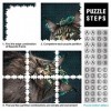 Puzzle 1000 pièces Maine Coon Puzzles pour Adultes Puzzles en Carton Difficiles à compléter mais Amusants et Humoristiques （T