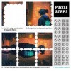 1000 pièces Jeu de Puzzle néon Rue Puzzles pour Adultes Puzzles en Carton décor à la Maison Taille 26x38cm 
