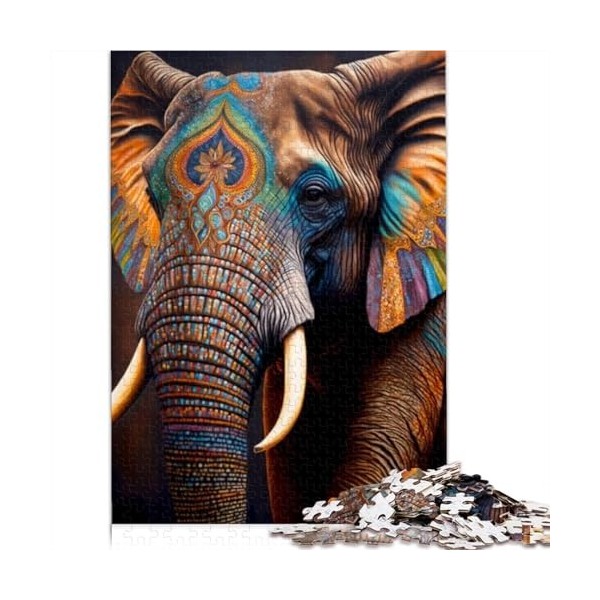 Puzzle Bison coloré 300 pièces pour Adultes Puzzles Amusants pour Adultes Puzzles Jeu éducatif défi Jouet 300 pièces 40x28 c