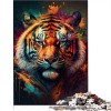 Puzzle Bison coloré 300 pièces pour Adultes Puzzles Amusants pour Adultes Puzzles Jeu éducatif défi Jouet 300 pièces 40x28 c