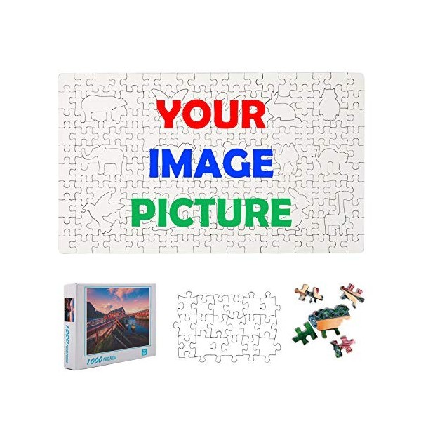 Puzzle personnalisé à partir de la photo - Cadeau danniversaire unique pour les enfants, la famille et les amis - Puzzle per