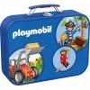 Playmobil CGS_55599 4 Puzzles in a Keepsake Tin, Multicolor
