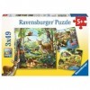 Ravensburger - 09265 - Puzzle Classique - Animaux Sauvages du Zoo / Domestiques - 3X49 Pièces