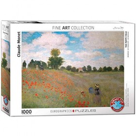 Eurographics "Claude Monet The Poppy Field Puzzle 1000p, Multicolore 