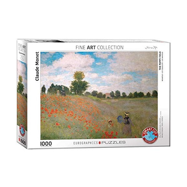 Eurographics "Claude Monet The Poppy Field Puzzle 1000p, Multicolore 