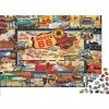 TTbaoz Teens 1000 Piece Jigsaw Puzzle Route 66 Baishan Adultes 1000 Piece Jigsaw Puzzle Artwork Jigsaws Cadeaux de Bricolage 