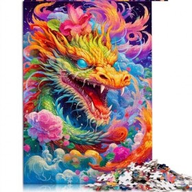 Puzzle pour Adultes Puzzles de Dragon coloré pour Adultes 1000 pièces pour Adultes Cadeaux Puzzles en cartonŒuvre dart Cadea