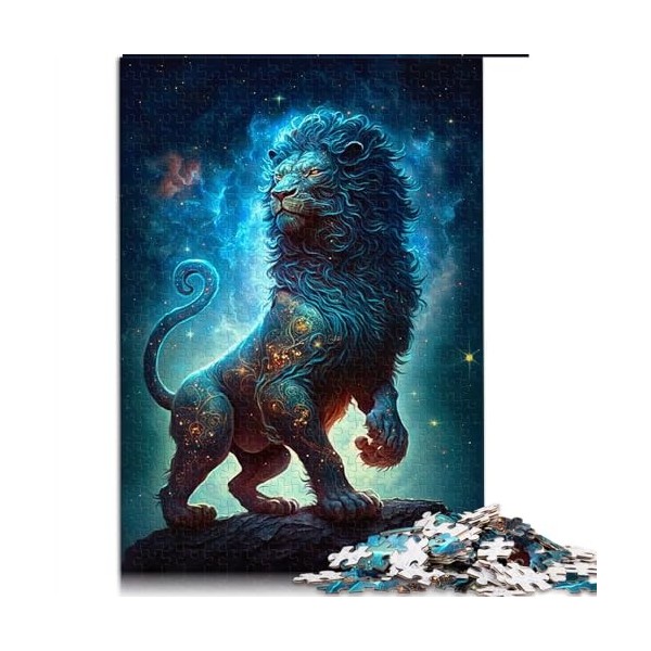 Puzzles pour Adultes Lion du Ciel étoilé pour adultesPuzzles de 1000 pièces Puzzles en Carton pour Adolescents et enfantsPour