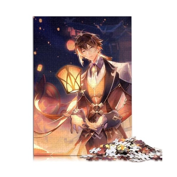 Puzzles pour Adultes Genshin Impact Puzzle Adulte 1000 pour Adultes Cadeaux Puzzles en cartonGrand Cadeau pour Adultes Taille