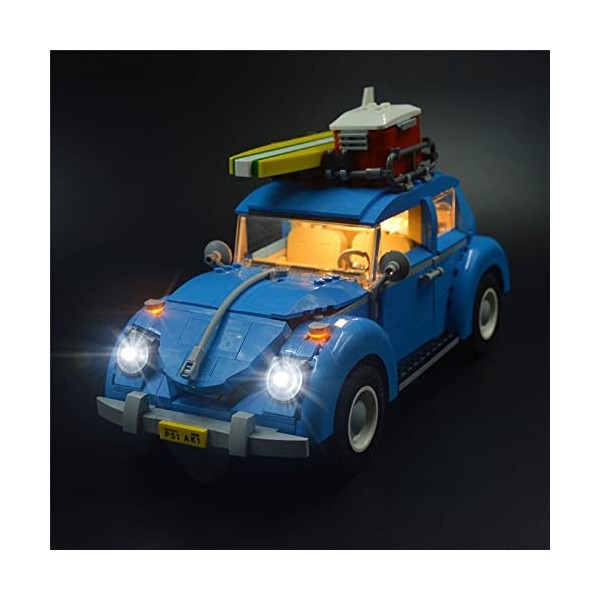 GEAMENT Jeu De Lumières pour Beetle Kaefer - Kit Déclairage LED Compatible avec Lego Creator Expert 10252 Jeu Lego Non In