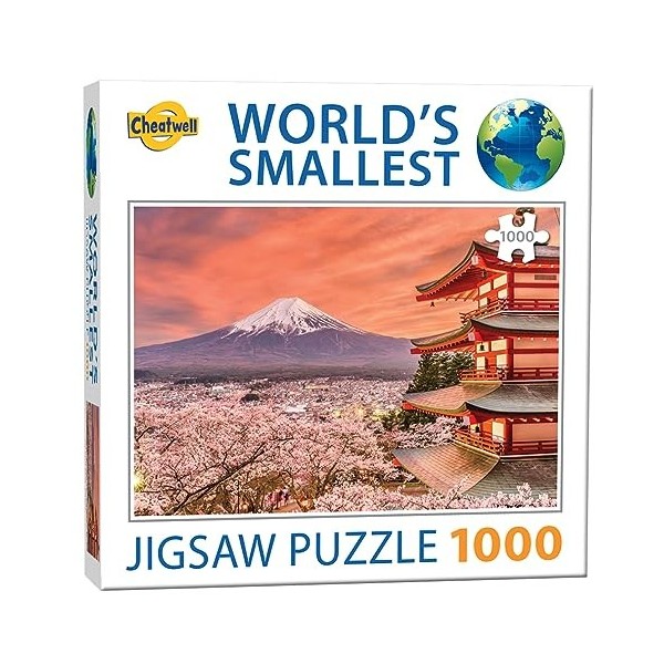 Cheatwell Games 658 13213 EA Worlds Smallest Puzzles Mount Fuji, red