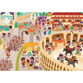 Educa-300 Antigua Roma Puzzle Happy Learning, 19319, Varié