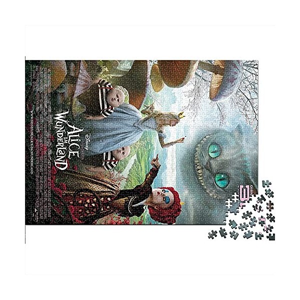 TTbaoz Puzzles 1000 Pièces pour Adultes Alice au Pays des Merveilles Puzzles Ensemble pour Jouets Adultes Cadeau pour Décorat