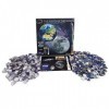 Abeec Puzzle NASA 500 Pièces - 2 Puzzles de 500 Pièces Inclus - Cadeaux Spatiaux pour Garçons - Puzzle Spatial - Casse-têtes 
