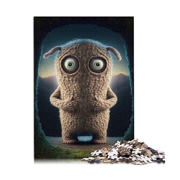 Puzzle Monstre Mignon 1000 pièces Puzzle pour Adultes et Enfants à partir de 12 Ans Puzzles en Carton Difficiles Taille : 26 