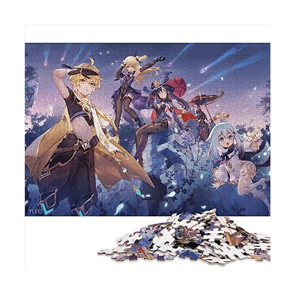 1000 Pièces Puzzle Jeu Genshin Impact Alhaitham Puzzles pour Adultes Enfants Puzzles en Carton Jouet Décoration Murale Taill