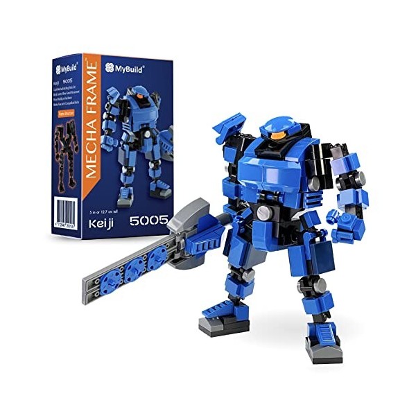 MyBuild Mecha Frame Ensemble de construction de robot bleu Blocs de construction de jouets