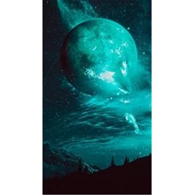 Yingxin34 Puzzle 500 pièces pour Adultes - Lune - Chaque pièce est Unique, la Technologie Softclick Signifie Que Les pièces s