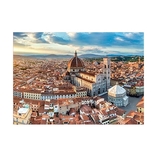 Educa - Florence | Vue de lair dans Un Puzzle de 1500 pièces | Mesure approximative: 85 x 60 cm | Inclut Fix Puzzle pour acc
