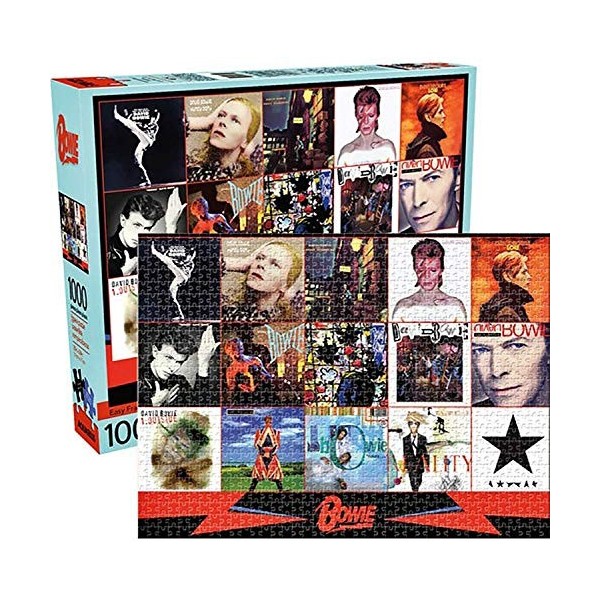 Licensed 65330 David Bowie Albums 1000 Piece Jigsaw Puzzle, Multi-Colored