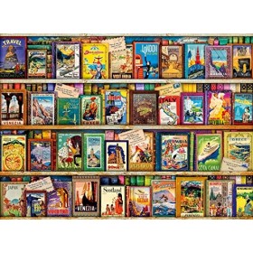 Ravensburger - 14752 - Puzzle Guides de Voyage Vintage 500 pièces, pour Adultes et Enfants, À partir de 10 Ans