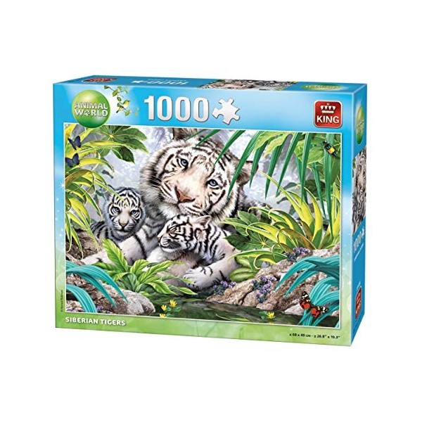 KING-1000 pièces-Tigre de Sibérie Tiger Puzzle 1000 pcs, 5486, Multicolore