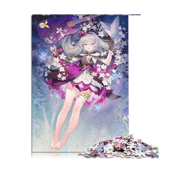 Puzzles pour Adultes Honkai Impact Bronya Zaychik Puzzles pour Adultes 1000 pièces pour Adultes et Enfants de 12 Ans et Plus 