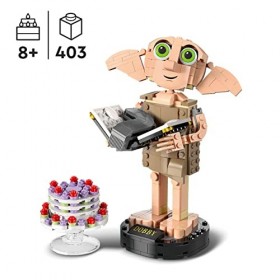 LEGO 76421 Harry Potter Dobby l’Elfe de Maison, Jouet de Figurine et Accessoire de Décoration, Collection de Personnages, Cad