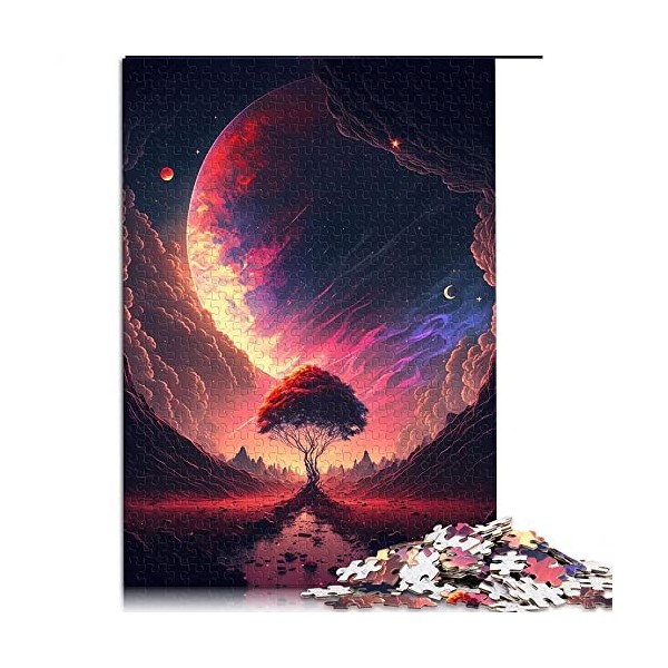 Puzzles pour Adultes1000 Piece Sunset Fantasy Puzzle pour Adultes Puzzles en Carton Décoration de la Maison Taille 26x38cm 