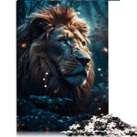Puzzle pour Adultes et Enfants Lions dans Les forêts Magiques Puzzles 1000 pièces pour Adultes pour Adultes et familles Puzzl