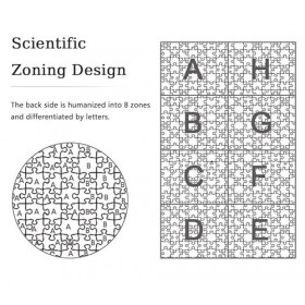 Puzzle 1000 pièces - Chiot de la ferme heureux - Jeu de cache-cache pour adultes et enfants à partir de 14 ans