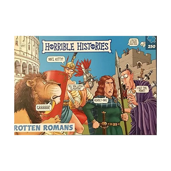 Horrible Histories PLG 7275 Rotten Romans 250 Piece Puzzle from Paul Lamond Games, Blue