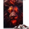 Puzzles pour Adultes Le Lion de Lave Puzzle 1000 pièces pour Adultes et Enfants à partir de 12 Ans Puzzles en cartonJeux fami