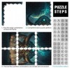 Puzzle Monstre Étoile 1000 pièces Puzzle Jouets pour Adultes et Enfants à partir de 12 Ans Puzzles en Carton pour Adultes Cad