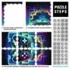 Puzzles 1000 Pièces pour Adultes et Enfants par Neon Game Puzzles pour Adultes Enfants Puzzles en Carton Grands Cadeaux pour 