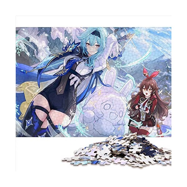 1000 Pièces Puzzles Genshin Impact Faruzan Puzzle pour Adultes Puzzles en Carton Décoration de La Maison Taille 26x38cm 