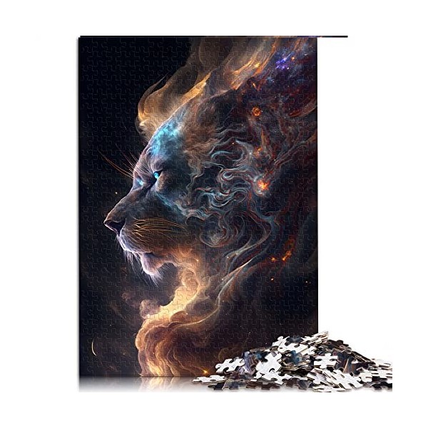 Puzzles pour Adultes 1000 pièces Lion Galaxy Puzzles pour Adultes Puzzle Puzzles en Carton Jouet décoration Murale Taille 26