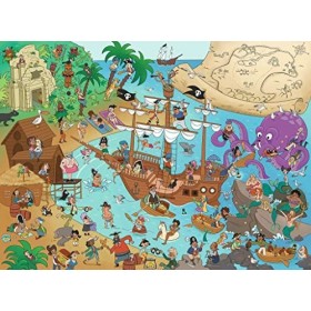 Ravensburger- Elefant,Tiger enfants-13349-La Baie des Pirates-Puzzle de 150 pièces pour Enfants à partir de 7 Ans, 13349