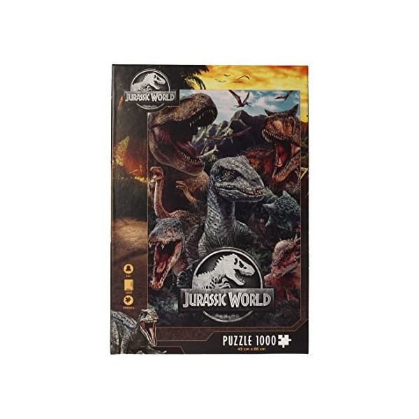 Sagas,Jurassic World- Puzzle 1000 piezas Jurassic World Compo Varios Does Not Apply pièces, RS531139, Multicolore, One Size