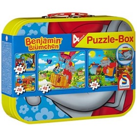 Schmidt - 55594 - Puzzle - Benjamin LElephant - Coffret de Puzzles 2X26 - 2X48 Pièces