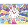 Ravensburger Peppa Pig Tell The Time 60 Piece Clock Jigsaw Puzzle for Kids Age 4 Years Up - Moveable Hands