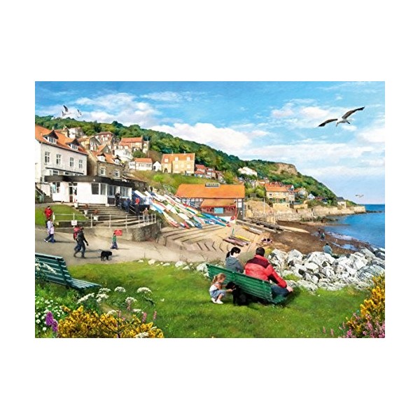 Ravensburger Picturesque Landscapes No.1 Yorkshire Whitby & Runswick Bay 2X 500 Piece Jigsaw Puzzles for Adults 10 Years Up