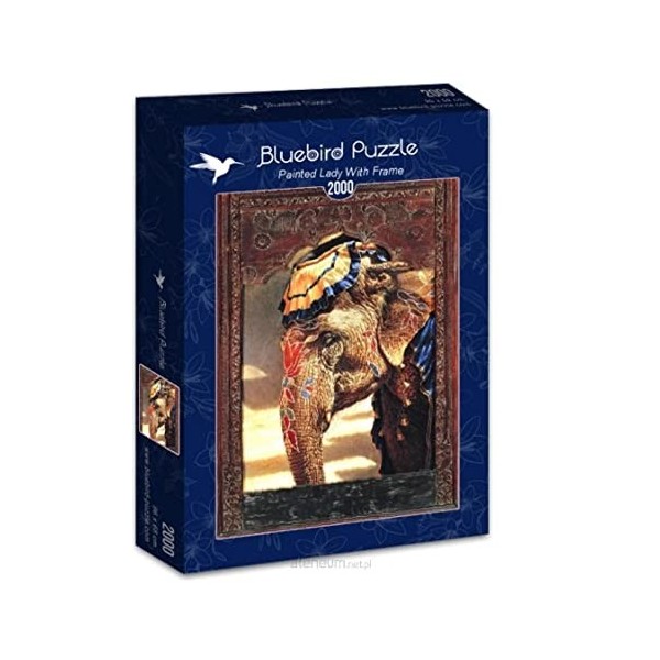 Puzzle 2000 pièces - Painted Lady with Frame