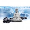 Puzzle statue de Bouddha et pierre 1000 pièces pour adultes, adolescents et enfants