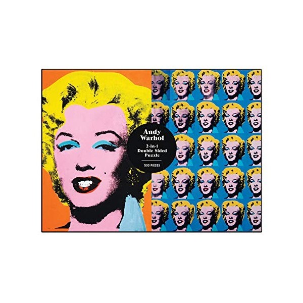 Warhol Marilyn 500 Piece Double Sided Puzzle