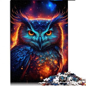 1000 pièces Puzzle nébuleuse Hibou Puzzles pour Adultes Puzzles en Carton activité familiale Taille 26x38cm 