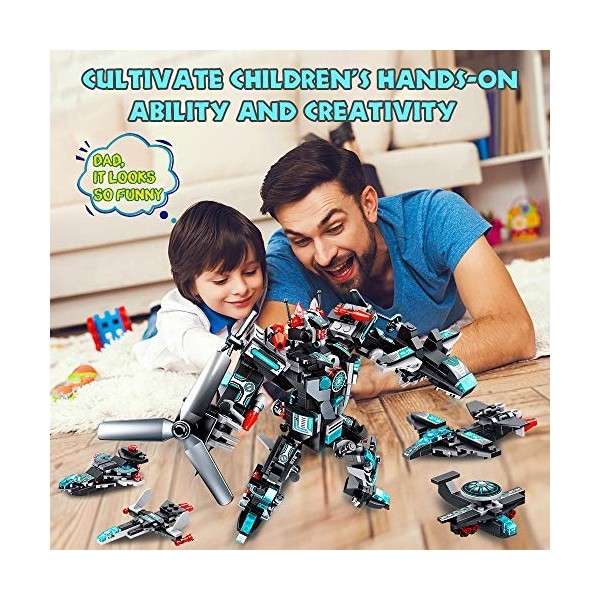 VATOS Robot Stem Jouet 25 en 1 Kit de Construction Briques Bâtiment Bricolage Pédagogique Construction Blocs Jeu de Jouets Éd